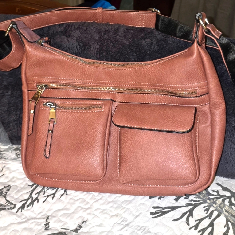 Jesse James, Brown Leather Hobo Bag